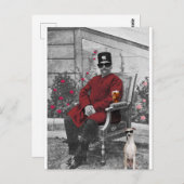 Persischer Schah aus Qajar - Iran Postkarte (Vorne/Hinten)