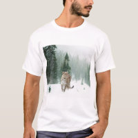 Persischer Schneeleopard im Schnee