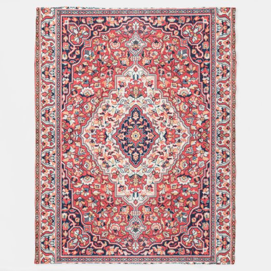 Persischer Seidenrumpf Fleecedecke (Vorderseite)