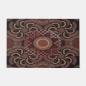 Persischer Sonnenstuhl gerahmter ethnischer Halbkr Fußmatte (Vorderseite)