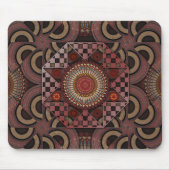 Persischer Sonnenstuhl gerahmter ethnischer Halbkr Mousepad (Vorne)