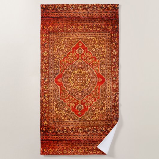 Persischer Teppich-Look no2 - Tabris Strandtuch (Vorderseite)