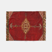 Persischer Teppich - mutiger Entwurf Fleecedecke (Vorderseite (Horizontal))