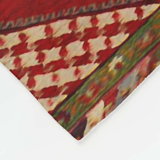 Persischer Teppich - mutiger Entwurf Fleecedecke (Ecke)