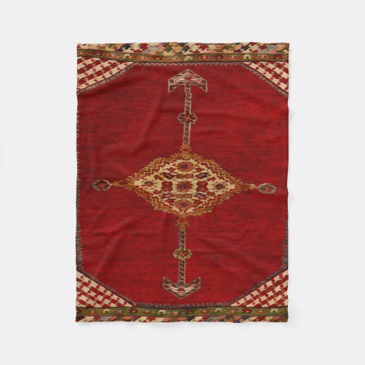 Persischer Teppich - mutiger Entwurf Fleecedecke (Vorderseite)