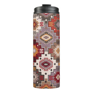 Persischer Teppich Originaldesign, tribal Textur. Thermosbecher
