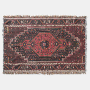 Persischer Teppich östlicher Akzent Vintage Türkis Decke