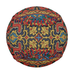Persischer Teppich Rot Blau Klassisch Baseball