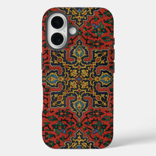 Persischer Teppich Rot Blau Klassisch iPhone 16 Hülle