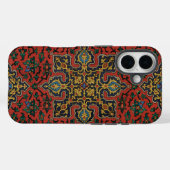 Persischer Teppich Rot Blau Klassisch Case-Mate iPhone Hülle (Rückseite (Horizontal))