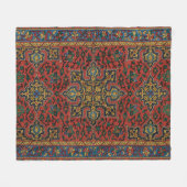 Persischer Teppich Rot Blau Klassisch Fleecedecke (Vorderseite (Horizontal))
