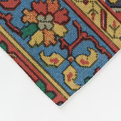 Persischer Teppich Rot Blau Klassisch Fleecedecke (Ecke)