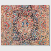 Persischer Teppich Schwarz Rot  Geschenkpapier (Flach)