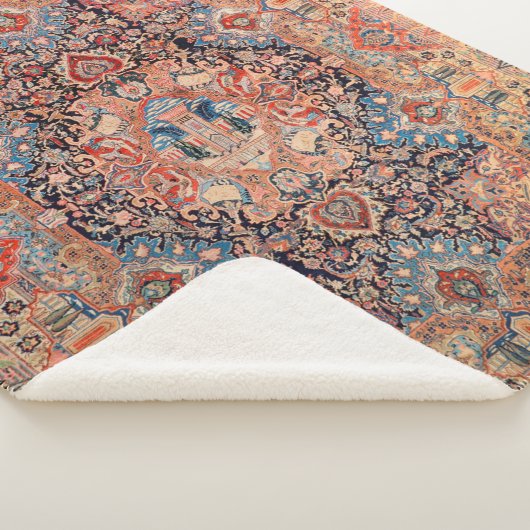 Persischer Teppich Schwarz Rot Sherpadecke (3/4)