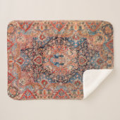 Persischer Teppich Schwarz Rot  Sherpadecke (Vorderseite (Horizontal))