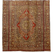 Persischer Teppichausdruck - Tabris Duschvorhang (Vorderseite)