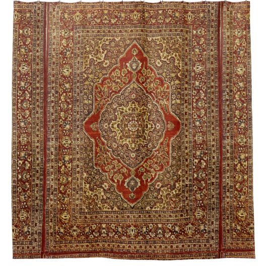 Persischer Teppichausdruck - Tabris Duschvorhang (Vorderseite)