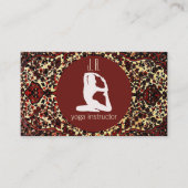 Persischer Teppichausdruck - Yoga-Visitenkarte Visitenkarte (Vorderseite)