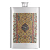 Persischer Teppichboden Elegantes Design Flachmann (Vorderseite)