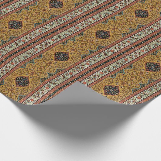 Persischer Teppichboden Elegantes Design Geschenkpapier (Ecke)