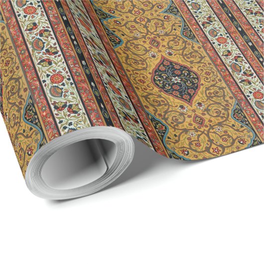 Persischer Teppichboden Elegantes Design Geschenkpapier (Rolleneckpunkt)