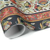 Persischer Teppichboden Elegantes Design Geschenkpapier (Rolleneckpunkt)