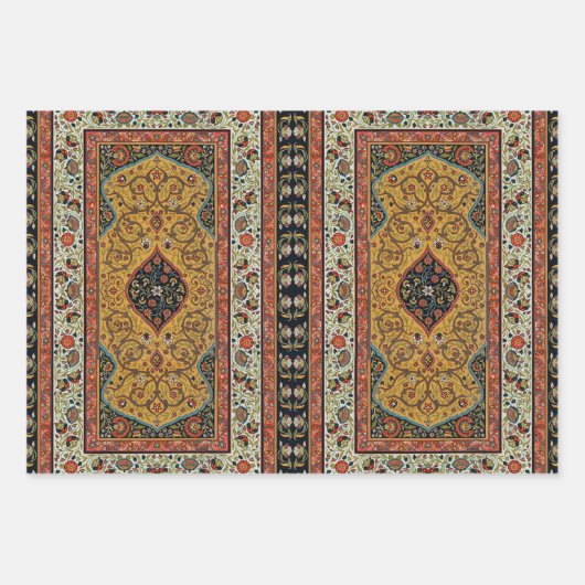 Persischer Teppichboden Elegantes Design Geschenkpapier Set (Vorderseite 3)