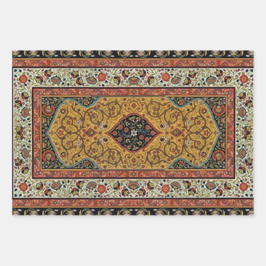 Persischer Teppichboden Elegantes Design Geschenkpapier Set (Vorderseite 2)