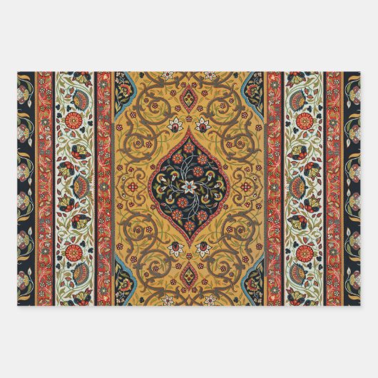 Persischer Teppichboden Elegantes Design Geschenkpapier Set (Vorderseite)