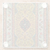 Persischer Teppichboden Elegantes Design Glasuntersetzer (Rückseite)