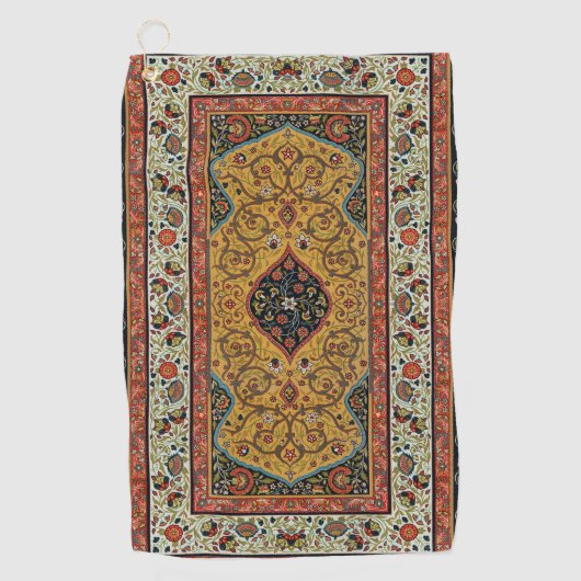 Persischer Teppichboden Elegantes Design Golfhandtuch (Vorderseite)