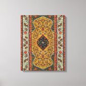 Persischer Teppichboden Elegantes Design Leinwanddruck (Vorderseite)