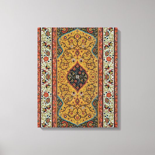 Persischer Teppichboden Elegantes Design Leinwanddruck (Vorderseite)