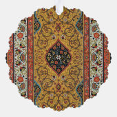 Persischer Teppichboden Elegantes Design Ornament Karte (Rückseite)