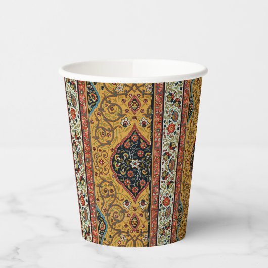 Persischer Teppichboden Elegantes Design Pappbecher (Links)