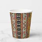 Persischer Teppichboden Elegantes Design Pappbecher (Vorderseite)
