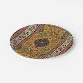 Persischer Teppichboden Elegantes Design Pappteller (Schrägansicht)