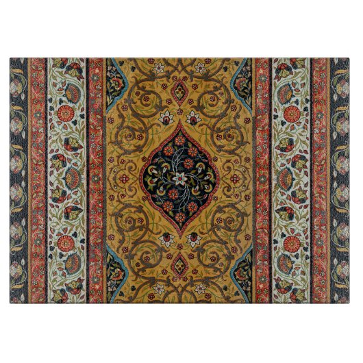 Persischer Teppichboden Elegantes Design Schneidebrett (Vorderseite)