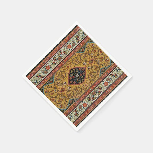 Persischer Teppichboden Elegantes Design Serviette (Ecke)