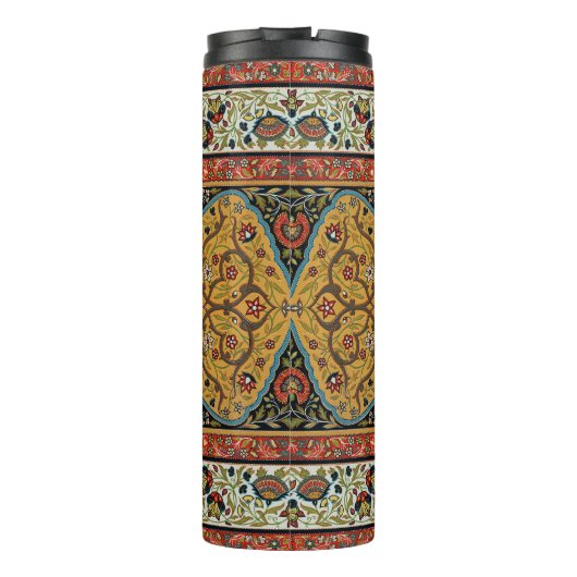 Persischer Teppichboden Elegantes Design Thermosbecher (Rückseite)