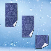 Persischer Teppichboden in blau Badhandtuch Set