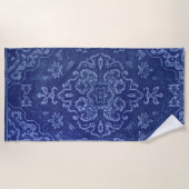 Persischer Teppichboden in blau Strandtuch (Vorderseite)
