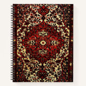 Persischer Teppichboden in dunkelrot Notizblock (Vorderseite)