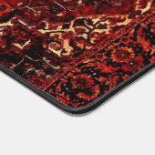 Persischer Teppichboden in dunkelrot Schreibtischunterlage (Ecke)
