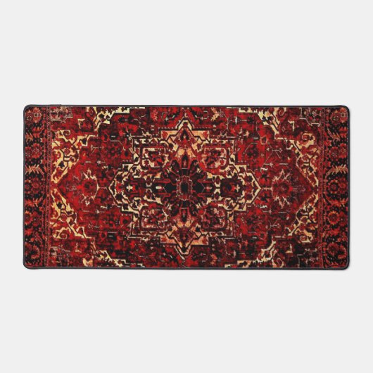 Persischer Teppichboden in dunkelrot Schreibtischunterlage (Vorderseite)