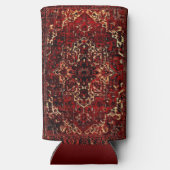 Persischer Teppichboden in dunkelrot Selters Dosenkühler (Rückseite)