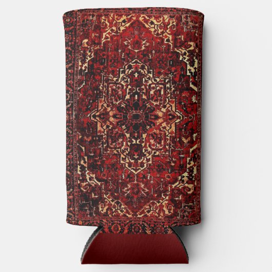 Persischer Teppichboden in dunkelrot Selters Dosenkühler (Vorderseite)