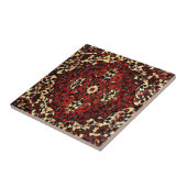 Persischer Teppichboden in dunkelrot und cremefarb Fliese (Seite)