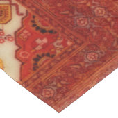 Persischer Teppichboden in Kupferfarbe Tischdecke (Schrägansicht)