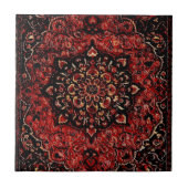 Persischer Teppichboden in Rose getönt Feld Fliese (Vorderseite)